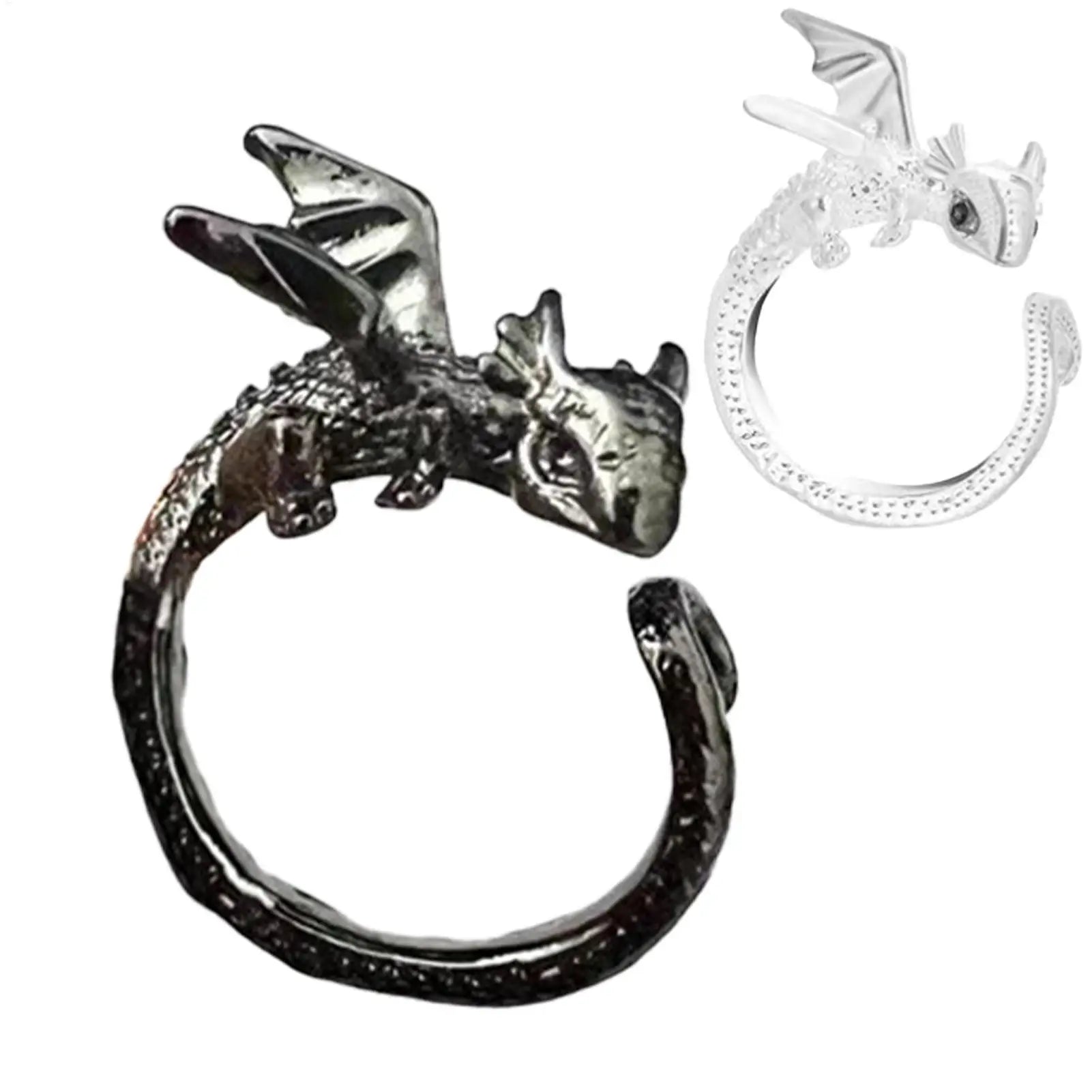Dragon Crochet Ring Crocheting Rings for Tension Adjustable Dragon Crochet Ring Finger Yarn Knitting Tension Ring for Women Qme
