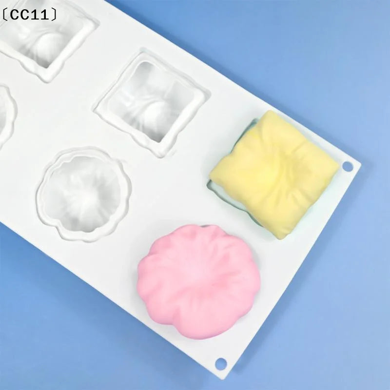 Pillow Design Mousse Cake Mold Knitting Wool Ball Shape Silicone Qme