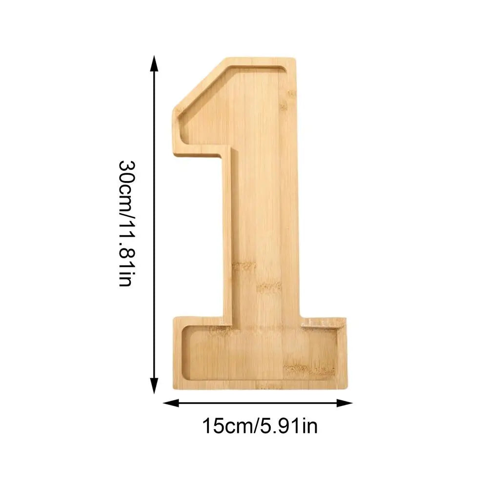 Numbers Party Food Reusable Fruit Display Platter Charcuterie Tray Qme A China Mainland