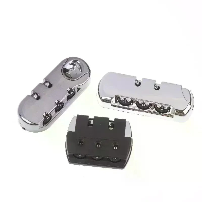 2 4 8 Sets 3 Digits Luggage Lock Zinc Alloy Catch Plastic Frosted Qme