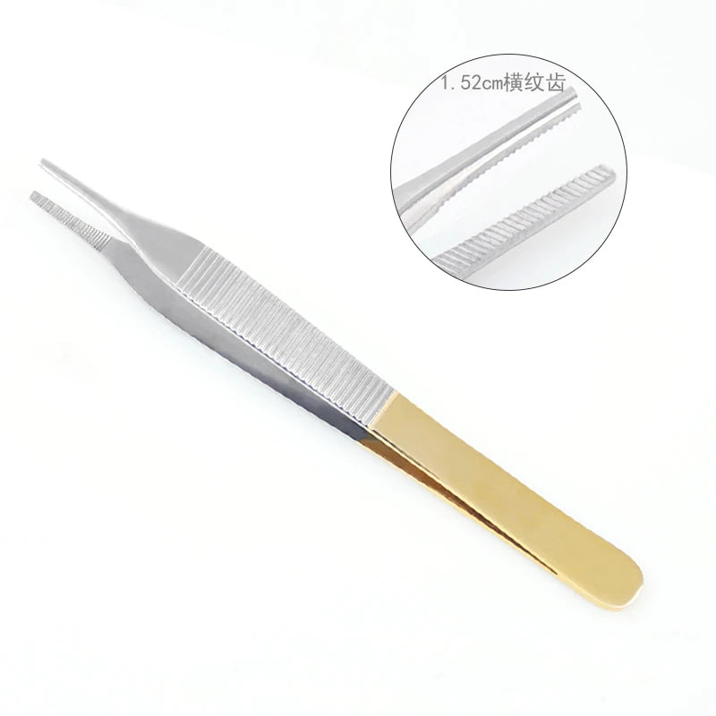 Cartilage Forceps Stainless Steel Fine Shaping Tooth Tweezers Qme