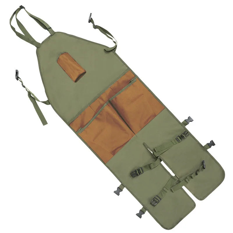 Garden Leg Gaiter Apron Pockets Waterproof Dirt Protection Pruning Qme green