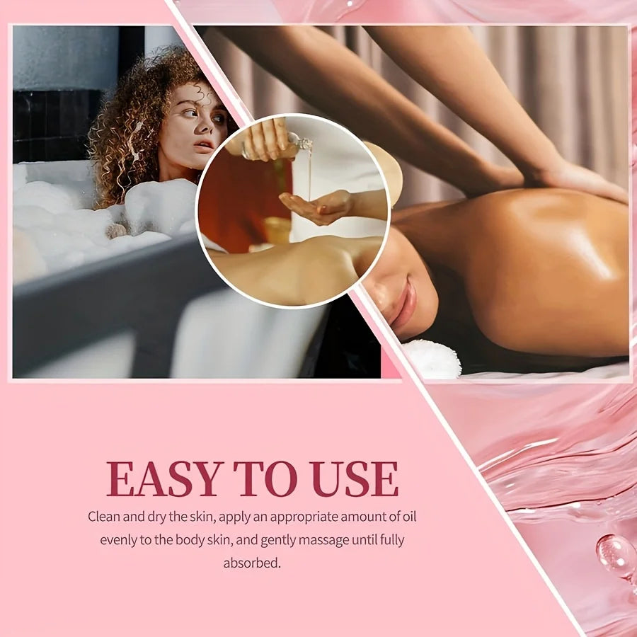 GZE STRAWBERRY BODY JUICE OIL Hand crafted Body Oil for Women soothing and relaxing eliminate/balance odor tastes like sweet Qme