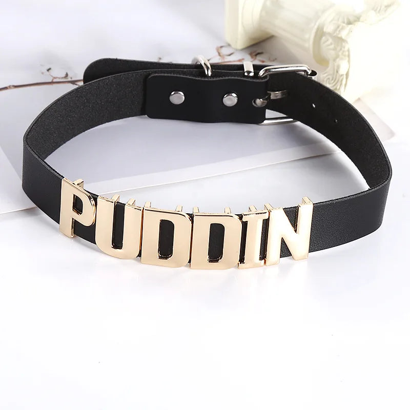 Horrror Movie Leather Puddin Choker Cosplay Collar Fashion Cool Halloween Party Suicide Squad Custume Accessory Necklace Jewelry Qme D CN