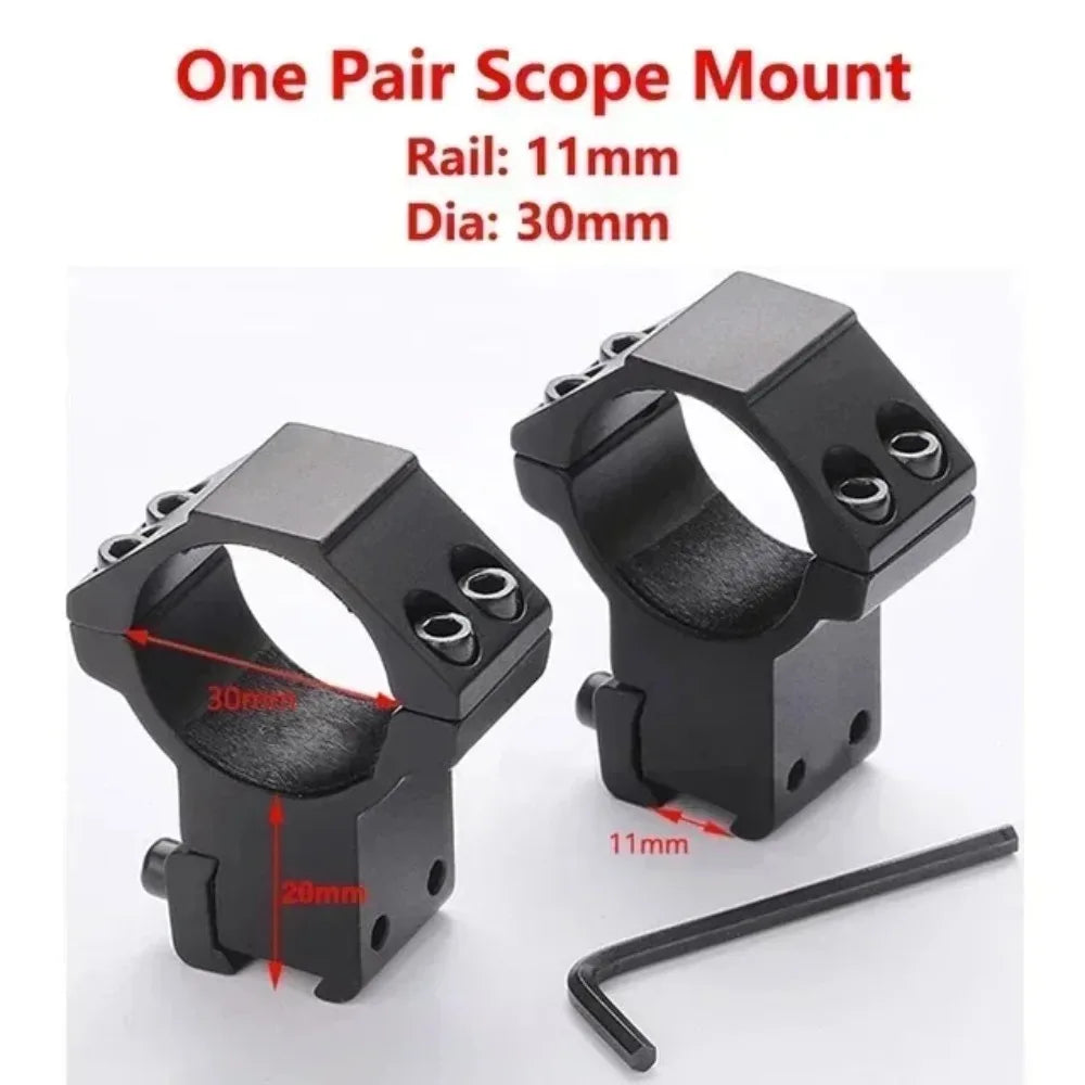 25 4 Rifle Scope Mounting Ring Flashlight Dovetail Picatinny Rail Qme 30mm High A