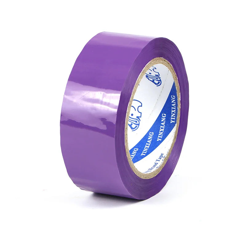 Colorful Wear-Resistant Single-Sided Adhesive Shipping Tape for Warehouse Parcel Packaging Qme Purple 90M 6PCS|44mm
