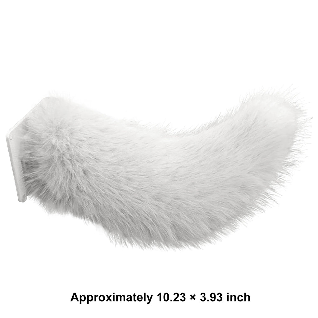 Car Electric Remote Control Tail Moving Shake Wagging Plush Tail Ornament For Auto Motorcycle Decorate Accessories ﻿ Qme