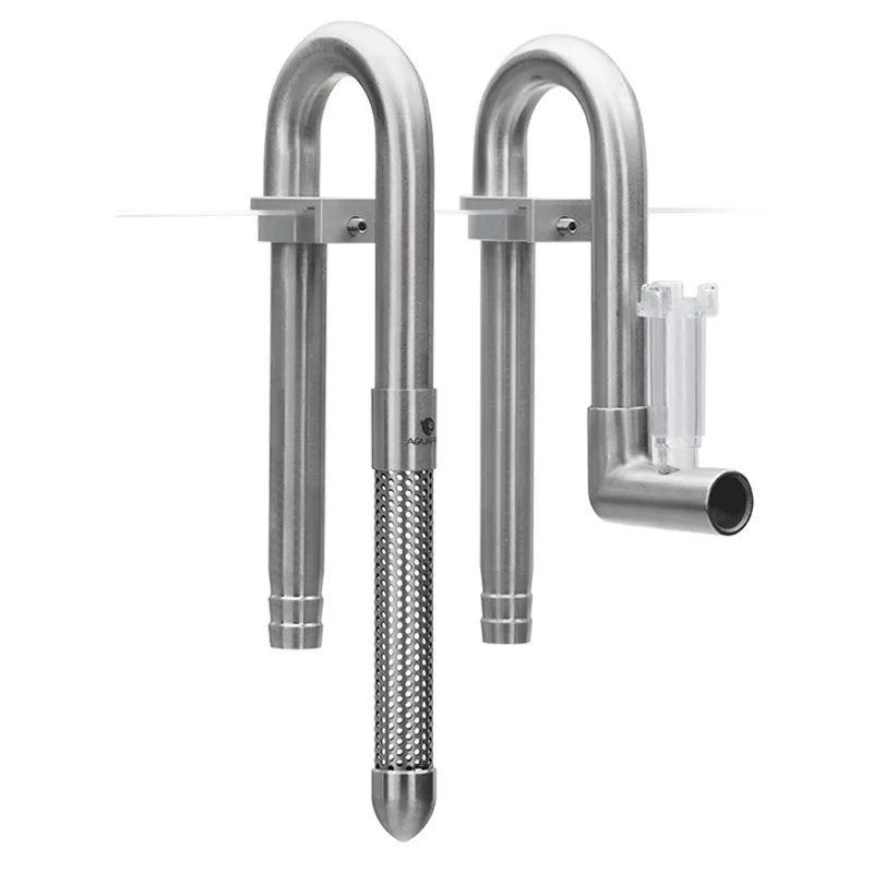 AQUAPRO Mini Stainless Steel Skimmer Inlet Outlet Outflow Inflow Pipes Filtro Aquarium Fish Tanks Accessories Qme