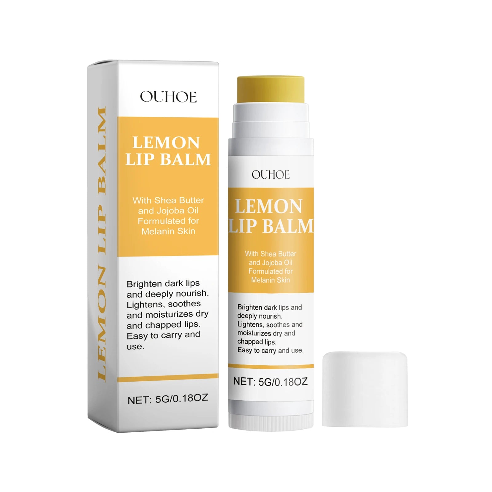 Lemon Ginger Lip Balm Turmeric Dark Melanin Remove Mask Gloss Oil Exfoliating Clean Improve Dullness Moisturizer Lip Balm Care Qme 5g