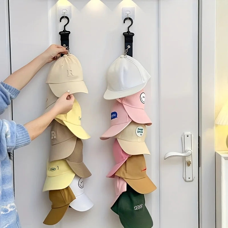 Stainless steel hat rack, suitable for storing and decorating summer clothes. Non-electric hat rack, used as a hat storage Qme
