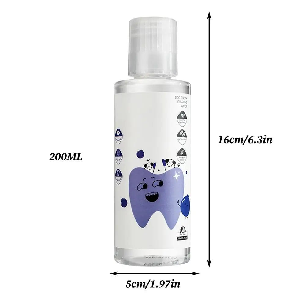 Dog Breath Water Additive 200ml Natural Healthy Bad Breath Remover Solution for Indoor Outdoor Travel Brushing Grooming Health Qme dog