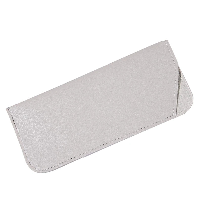 Solid Glasses Bag Protective Sunglasses Cover Case Box Reading Qme Light Grey