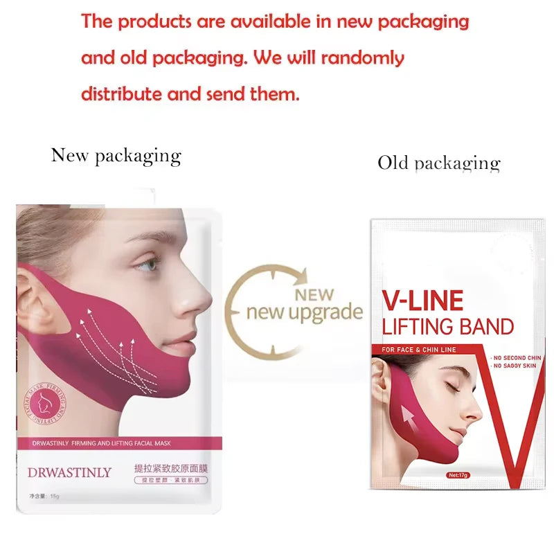 Double Chin Eliminator V Line Shaping Face Masks Toning Hydrogel Qme