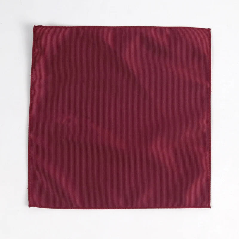Tie Red Maroon Burgundy Rose Men Pocket Square Cufflinks Jacquard Qme A2
