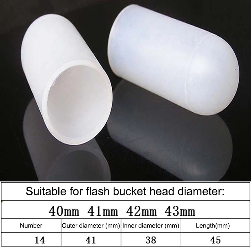 2Pcs Silicone Elastic Flashlight Lampshade For SP31 SP35 IF22A C8G IF25A SP36 S2 C8 EA01 TS21 Q8 14-75MM Torch Qme 39 43mm