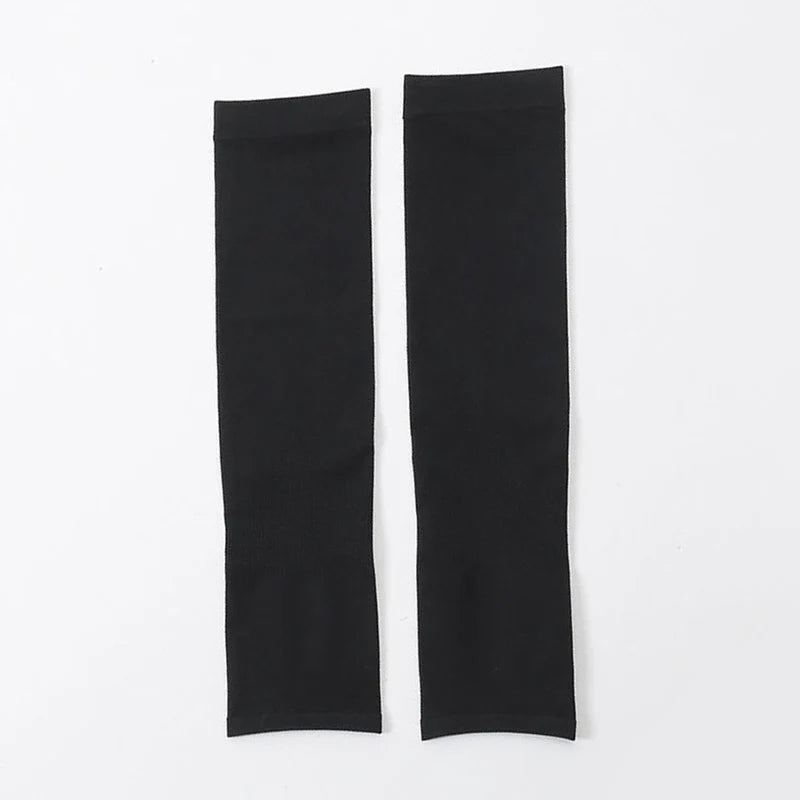 New Gothic Lolita Anime Solid Soft Rock Punk Gloves JK Girls Mittens Oversleeve Men Women Sun Block Cuff Fingerless Arm Warmers Qme black one size