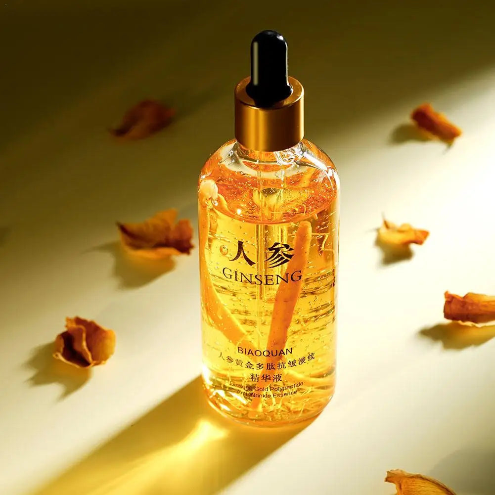 100mlGold Ginseng Face Essence Polypeptide Lightening Skin Qme