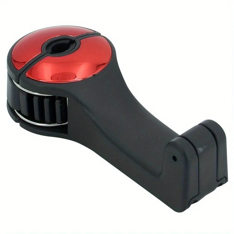 2 In 1 Car Headrest Hidden Hook With Phone Holder Car Seat Back Hanger Portable Storage Hook Phone Holder Auto Fastener Clip Qme Red 1