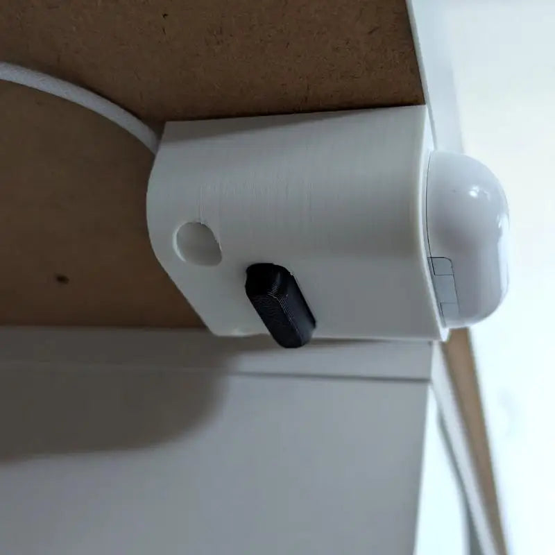 Under Desk Earphone Charging Dock Adhesive Mount Drill Install Home Qme