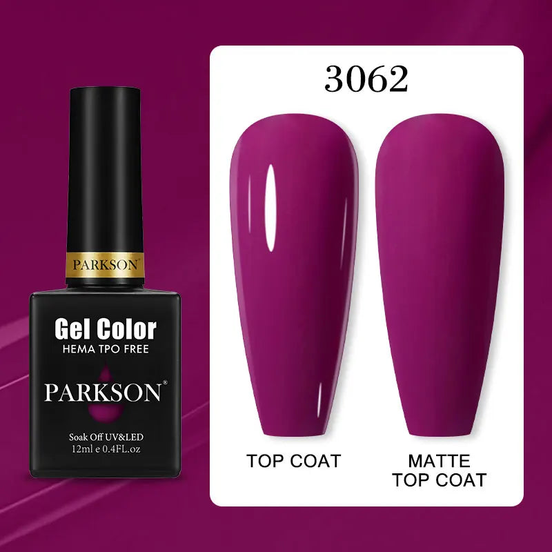 Parkson Colorful Nail Gel Polish Lacquer Soak Off UV LED Long Lasting