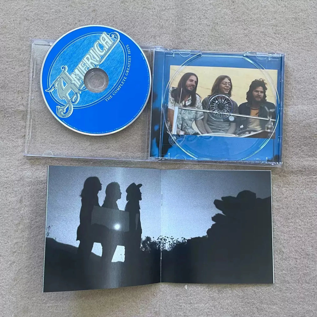 America Greatest Hits CD, Featuring Tracks Including A Horse with No Name, Conveying Healing Charm of 70s Soft Rock Qme