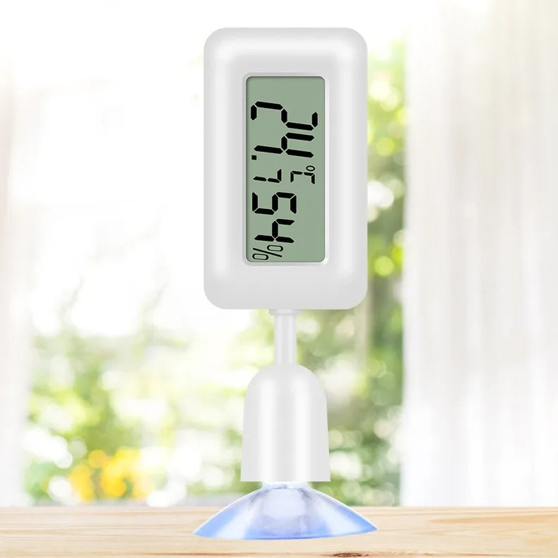 Mini LCD Digital Thermometer Hygrometer Indoor Temperature Sensor Qme White