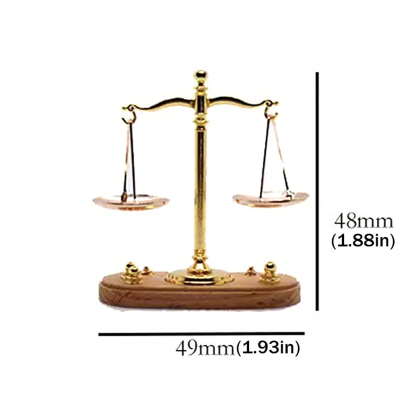 Antique Justice Scale Model Exquisite Home Decoration Kids Mini Qme Default Title