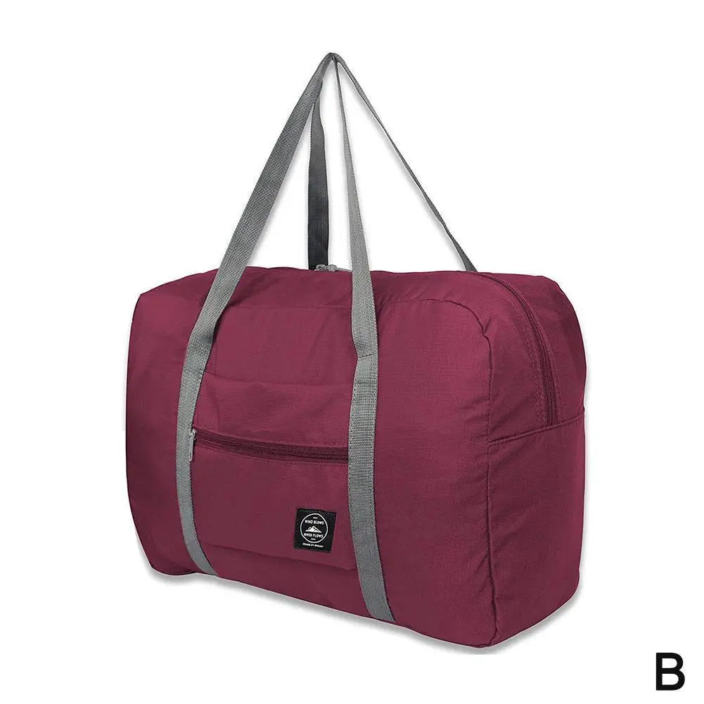 Travel Duffle Storage Bag Oxford Cloth Large Capacity Waterproof Qme Claret