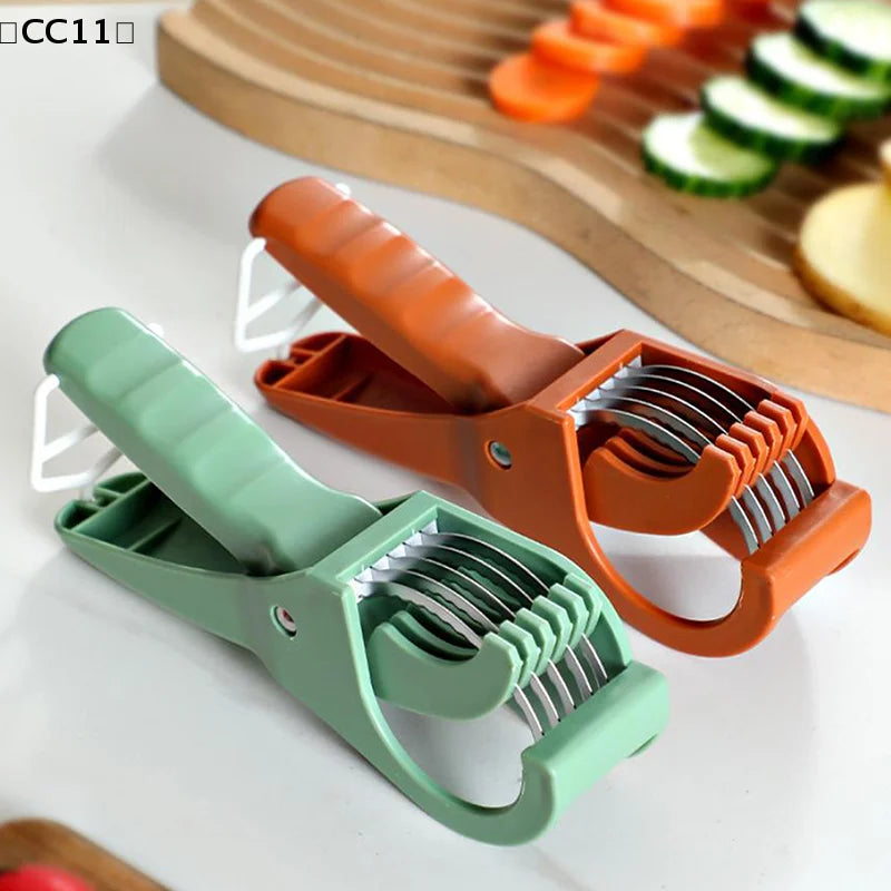 Stainless Steel Vegetable Fruit Slicer Multi Functional Salad Kitchen Qme