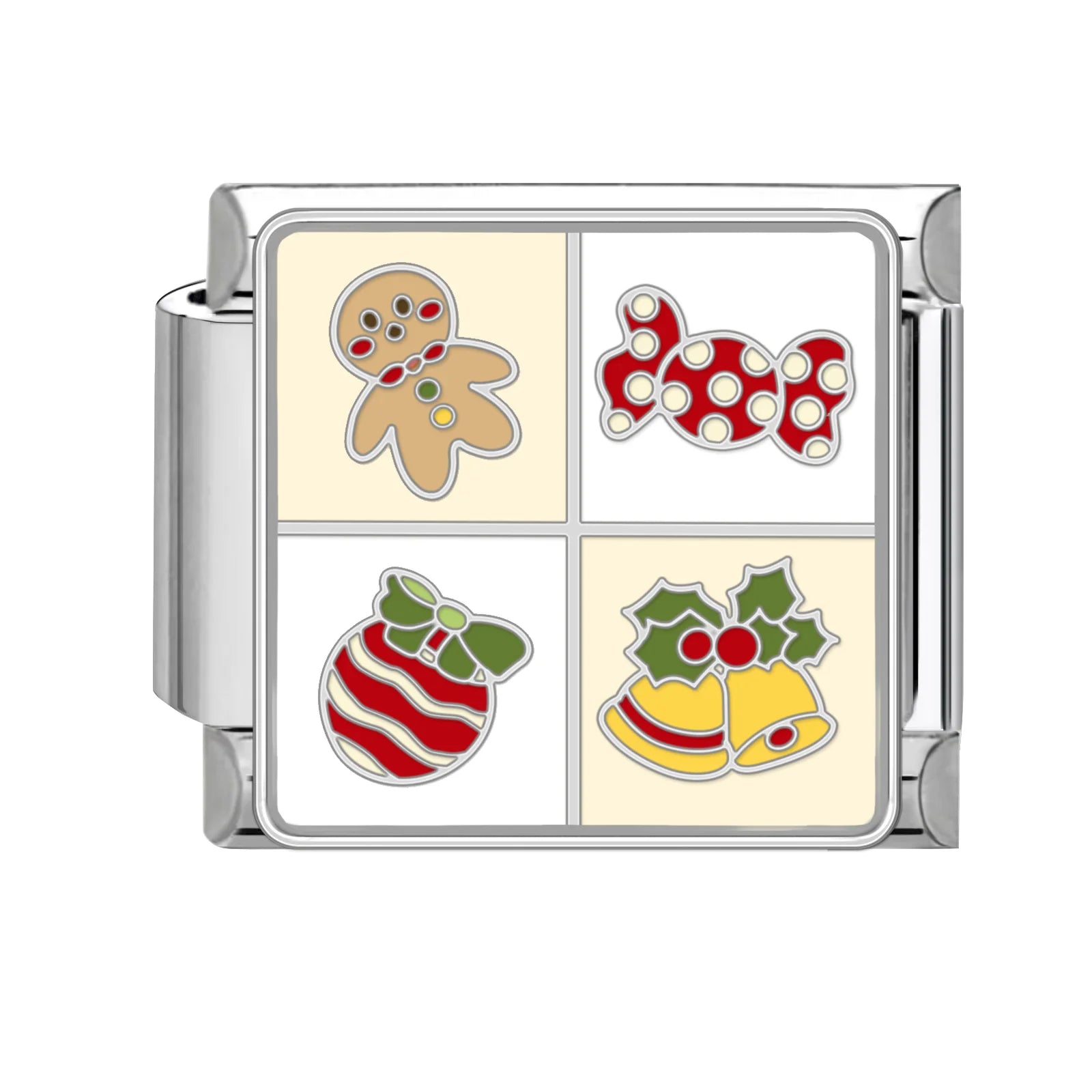 Fashion 2025 Colorful Christmas Socks Snowman Deer Italian Charms Fit