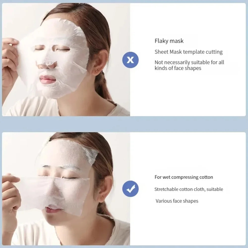 Stretchable Cotton Pads Soft Pre-makeup Cleansing Wet Dry Use Qme
