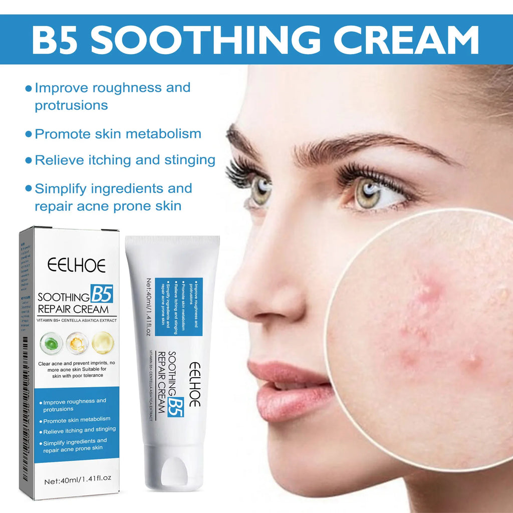 B5 Repair Cream Moisturizing Hydrating Soothing Dry Chapped Redness Skin Nourishes Hydrating Barrier Support Beauty Face Cream Qme