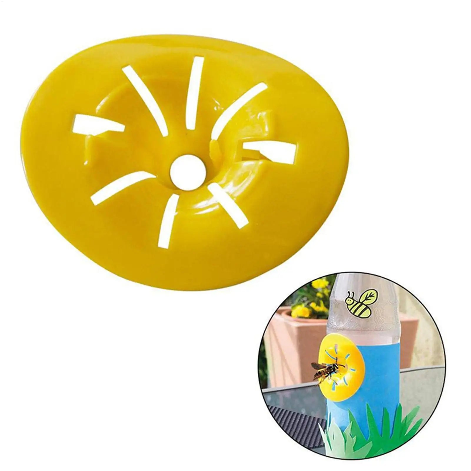 Wasp Traps 10Pcs Flower-Shaped Bee Catcher Reusable Bee Catcher Fly Trap Fly Catcher Hornet Trap Wasp Trap for Garden Indoor Qme