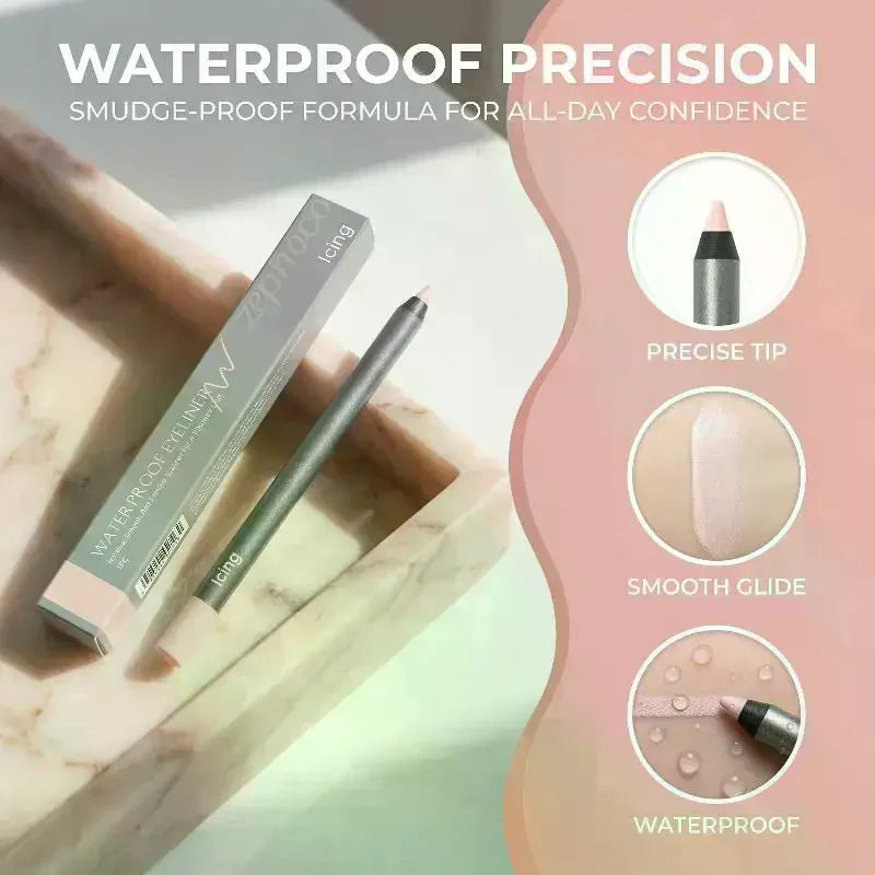 Smooth Eyeliner Gel Pencil Waterproof Long Wear Anti Smudge Easy Qme