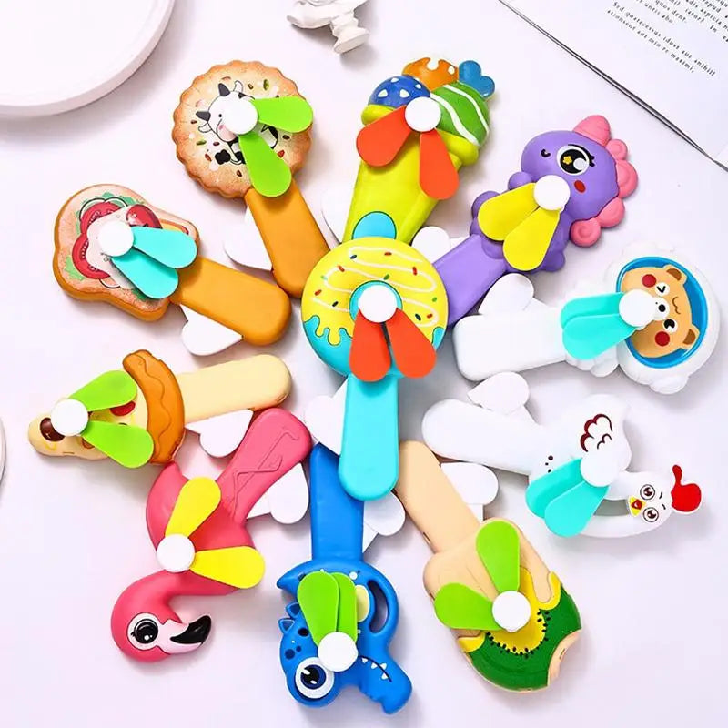 Portable Hand Pressure Fan Toys Kids Adult Birthday Random Mini Qme