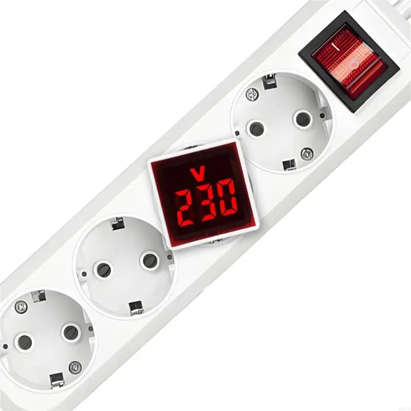LED Digital Voltmeter AC220V 230V Voltages Indicates Square Meter Qme