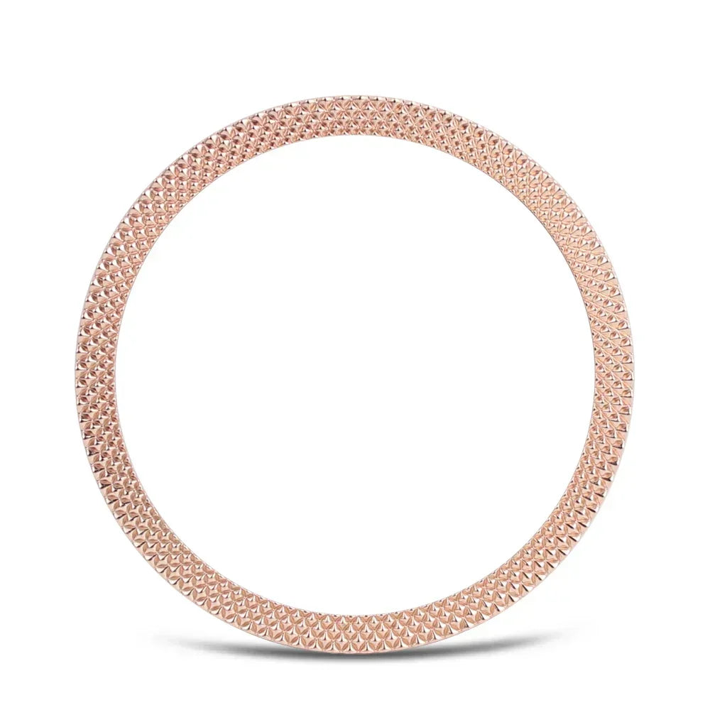 Metal Bezel for Samsung Galaxy Watch7 6 5 4 Classic 43mm 47mm 42mm 46mm 40mm 44mm Cover Ring Bumper Adhesive Case Watch3 41/45mm Qme RG Rhombus Galaxy Watch 7 44mm