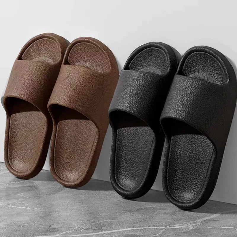 2025 Women Soft Sole Cloud Slippers Thick Platform Indoor Outdoor Beach Sandals Summer EVA Non Slip Flip Flops Men slippers Qme