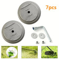 7pcs Electric Lawn Mower Blade Base Set, Sturdy Replacement Protective Cover, Gardening Tool Accessories Qme 7PCS