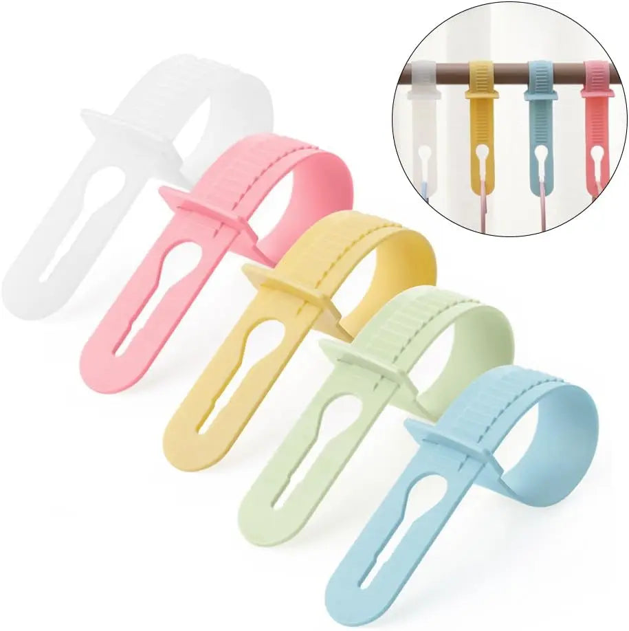 50pcs Windproof Clothes Hanger, Fixed Hook, Anti Slip Clothes Hanger, Adjustable Laundry Buckle, Suitable for Indoor and Outdoor Qme