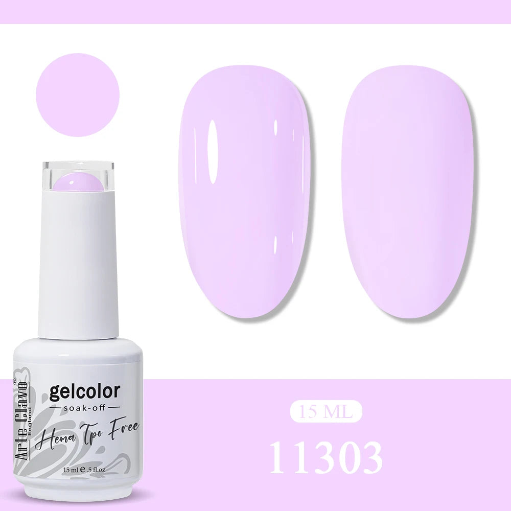 Arte Clavo Neon Rainbow Colors Gel Nail Polish Semi Permanent Art UV