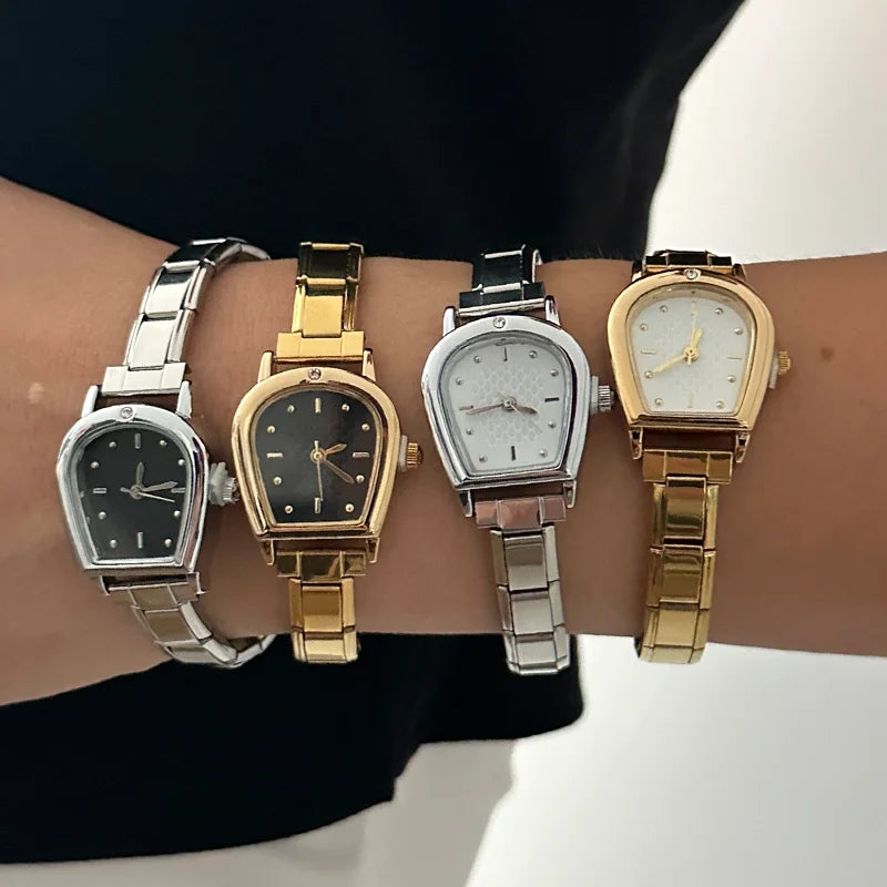 Wholesale Guitar Shape Stainless Steel Men's Women Watch Bracelet Fit 9MM DIY Italian Charm Watch Head Jewelry Gift Dropshipping Qme