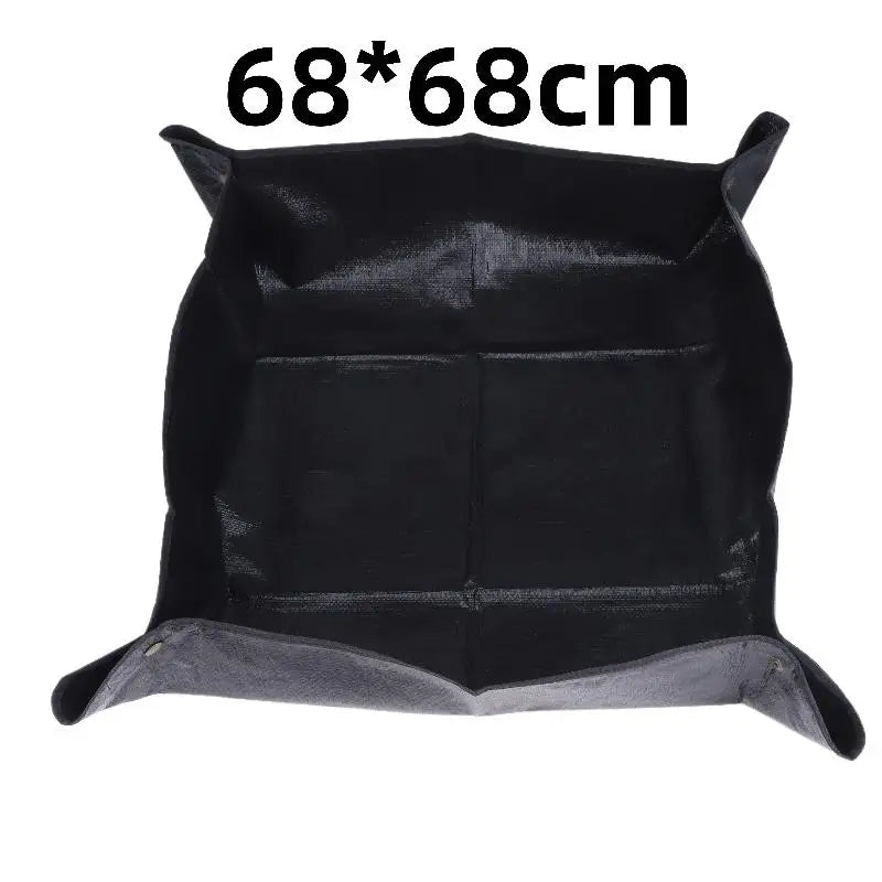 Succulent Potting Mat Portable Gardening Plant Repotting Waterproof Qme Black 68X68CM