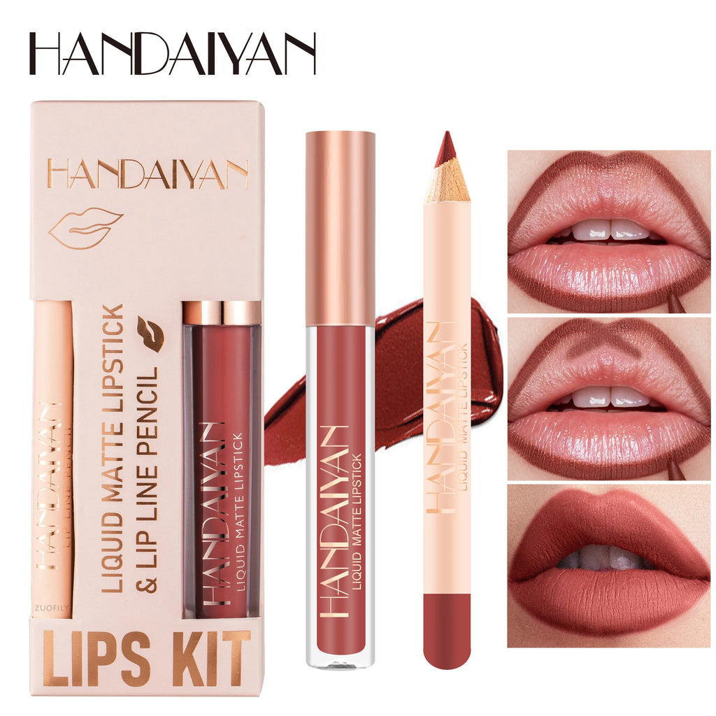 Matte Nude Brown Lipliner Pencil Lipsticks 12 Colors Lip Contour Kit Waterproof Non-sticky Sexy Velvet Red Lipgloss Makeup Tool Qme