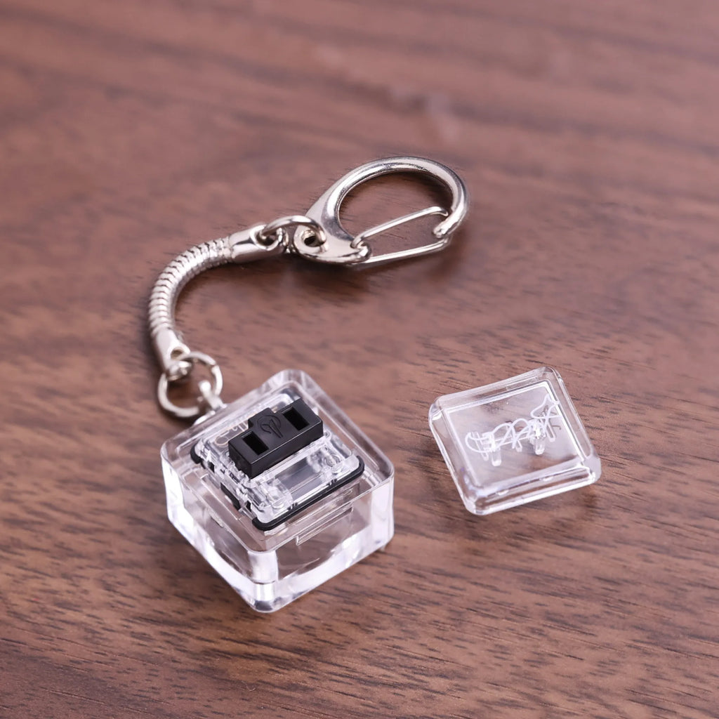 1 Pcs Finger Button Anti-stress Toys Acrylic Mechanical Keyboard Keycaps Office Decompression Calming Children Adults Unzip Toys Qme