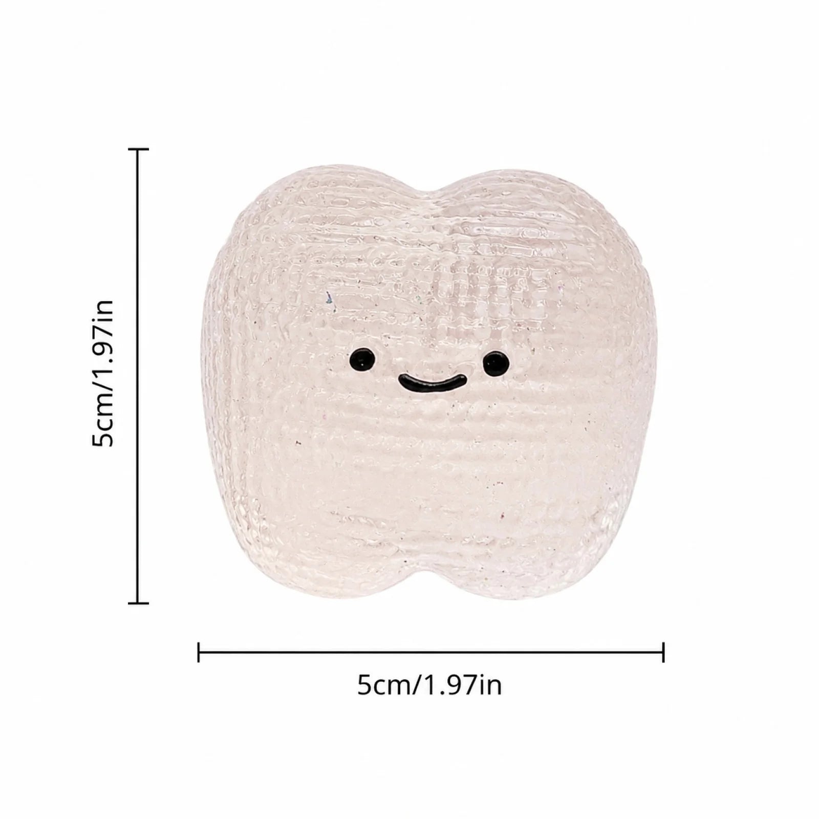 Novelty Teeth Shape Sensory Slow Rising Ball for Kids and Adults Fun Working and Studying Stress-relieving Fidget Toy Party Gift Qme