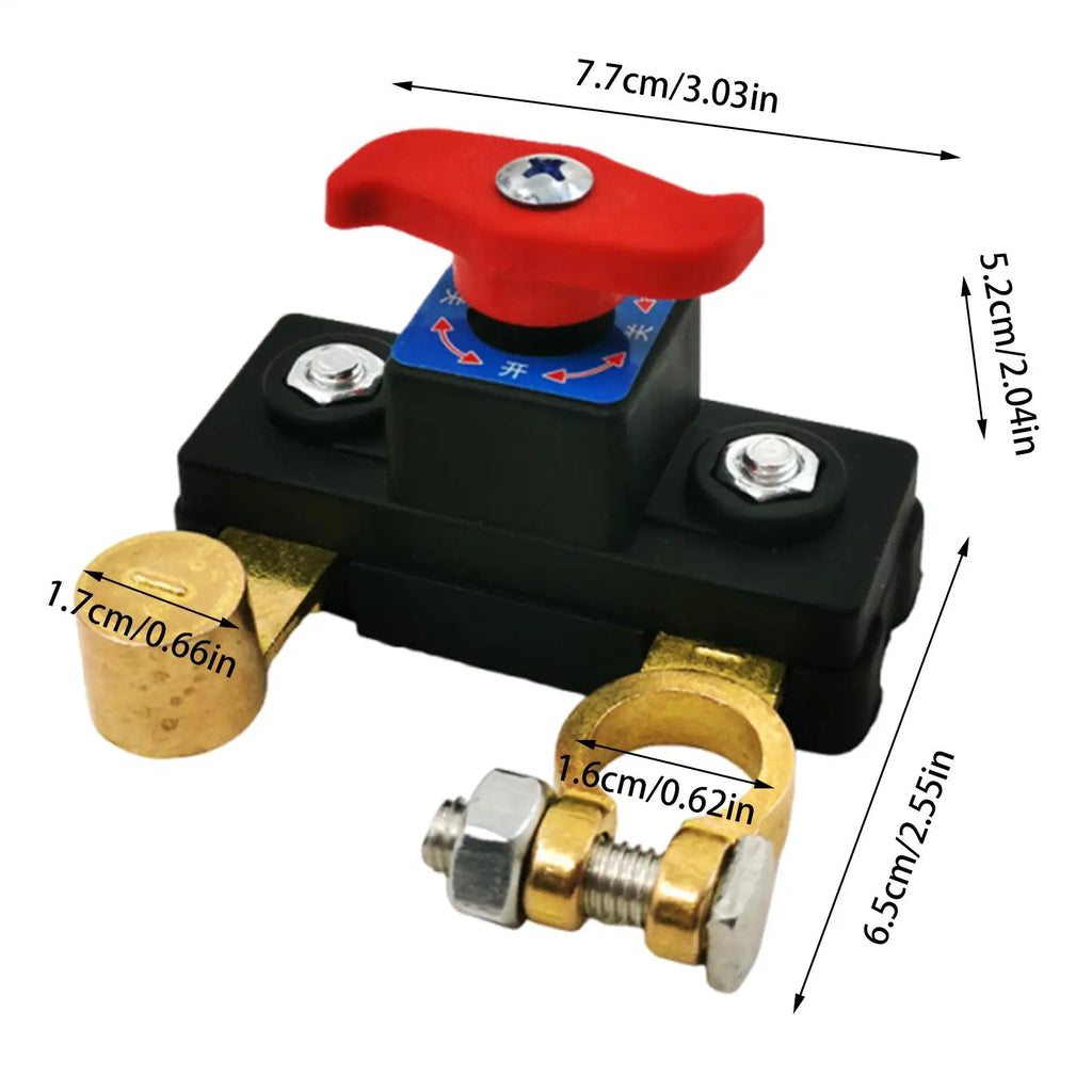 Battery Disconnect Control 12V 24V Car Battery Quick Disconnect Control Automotive Terminal Heavy Duty Accessories for Motorboat Qme