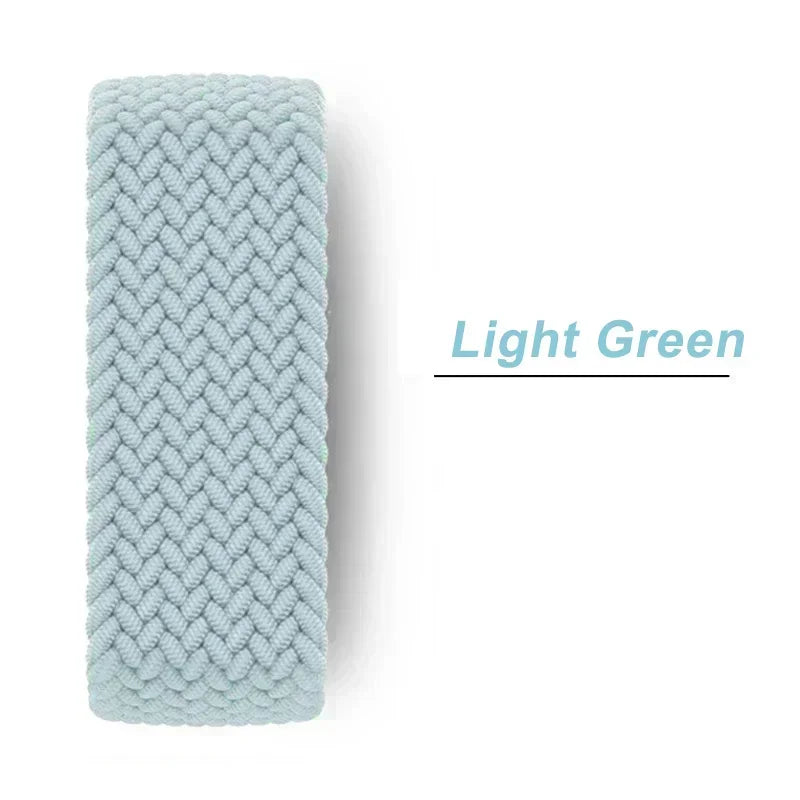 Braided Solo Strap For Apple Watch Band 45mm 49mm 44mm 42mm 41mm 40mm Nylon Correa Bracelet iWatch series 9 7 SE 6 8 5 Ultra 4 3 Qme