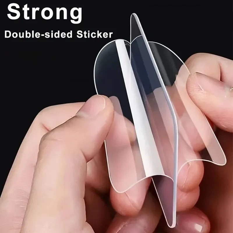 Nano Double-Sided Tape with Super Strong Adhesive, Thick High Viscosity, Powerful Wall Fixer, Transparent And No Trace Qme
