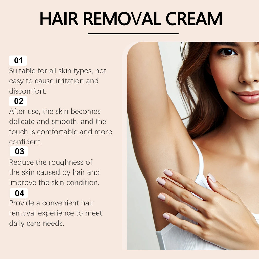 Oceaura Hair Removal Cream Mild Soothing Discomfort Moisturizing Qme